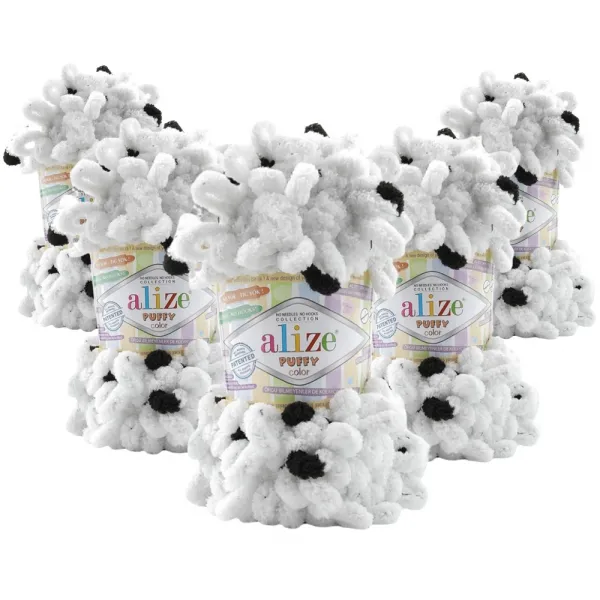 Упаковка Alize Puffy Color, №6450, 5шт – купити | Candy Yarn