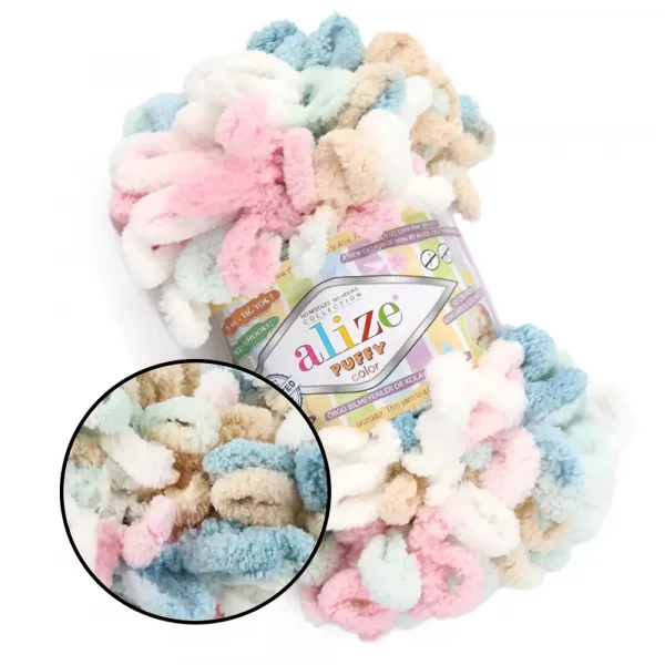 Alize Puffy Color, №6523 – купити | Candy Yarn
