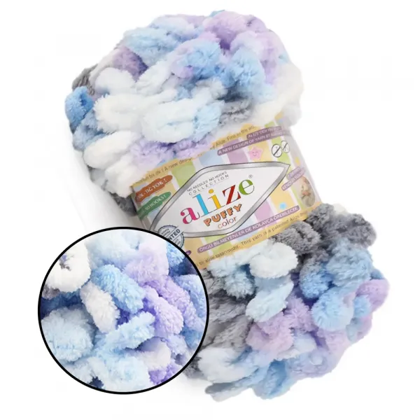 Alize Puffy Color, №6524 – купити | Candy Yarn
