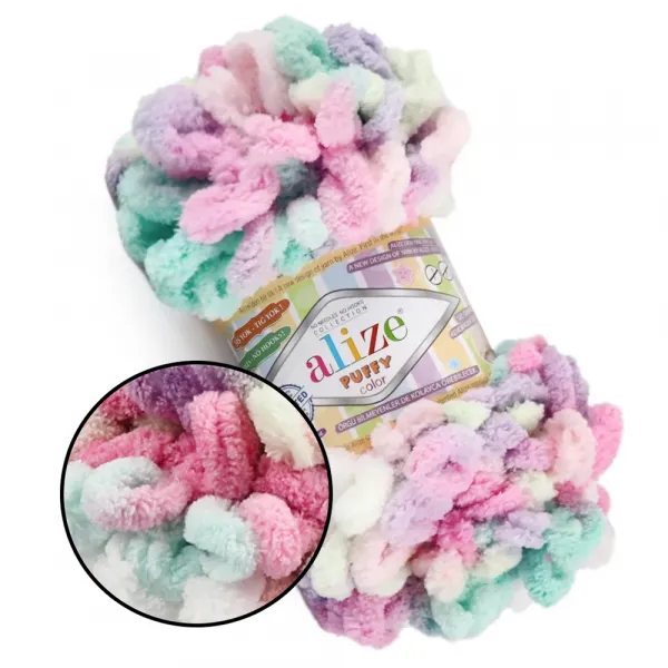 Alize Puffy Color, №6526 – купити | Candy Yarn