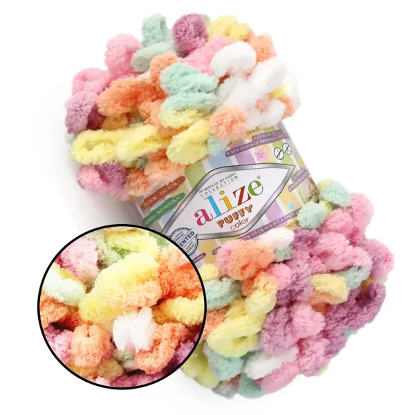 Alize Puffy Color, №6527 – купити | Candy Yarn