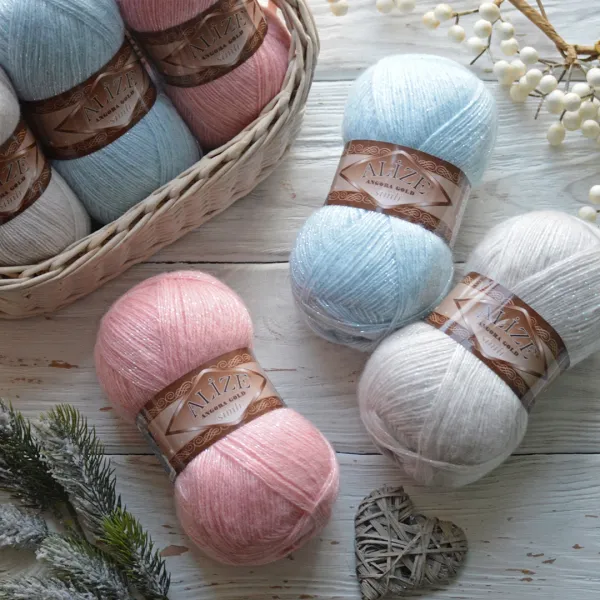 Alize Simli Angora Gold, Молочно-бежевый №506 – купить | Candy Yarn