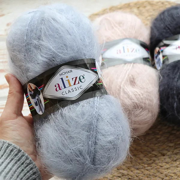 Alize Mohair Classic, Розовый зефир №271 – купить | Candy Yarn