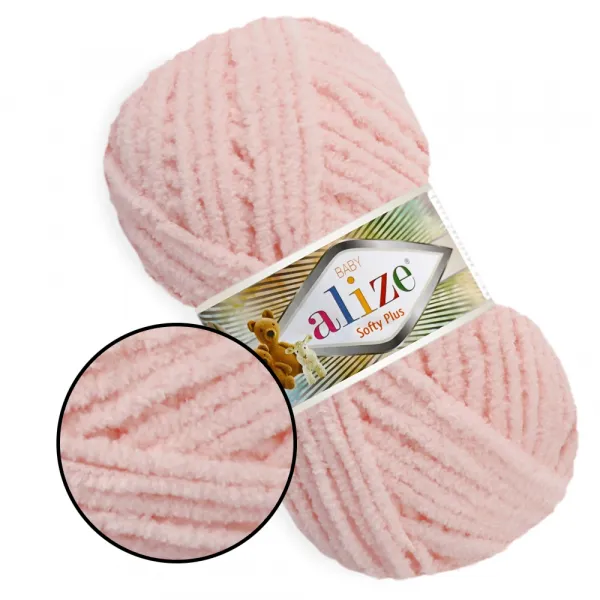 Alize Softy Plus, Пудра №340 – купити | Candy Yarn