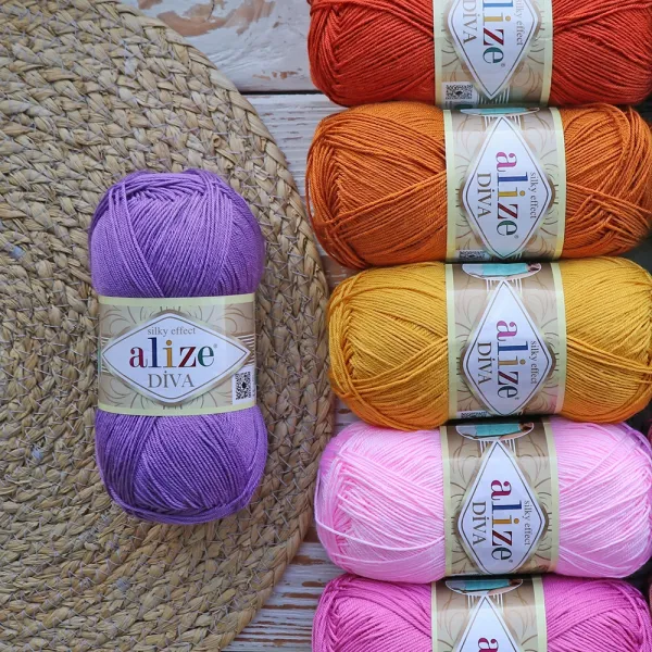 Alize Diva, Бірюза №646 – купити | Candy Yarn