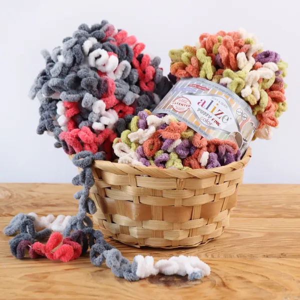 Alize Puffy Fine Color, №5949 – купить | Candy Yarn