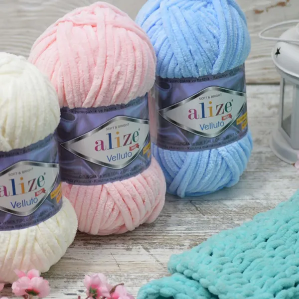 Alize Velluto, Аква №141 – купити | Candy Yarn