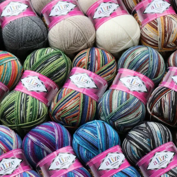 Alize Superwash, Чорний №60 – купити | Candy Yarn