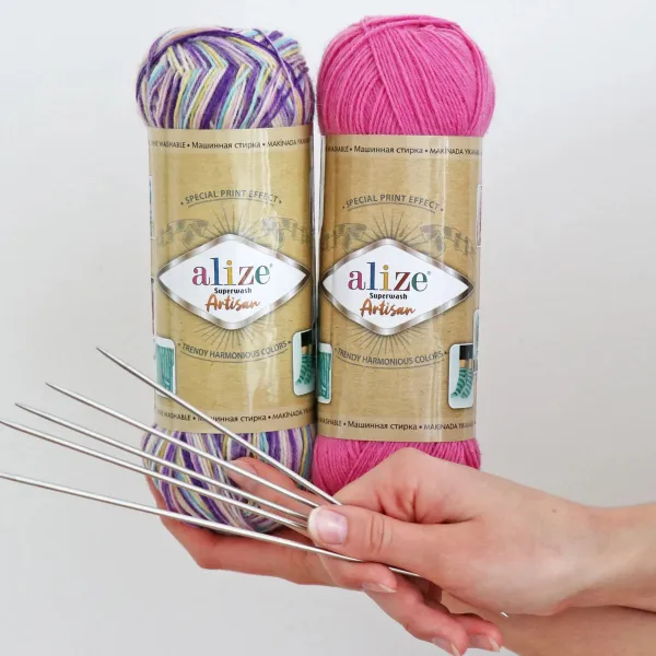 Alize Superwash Artisan, Рожевий №178 – купити | Candy Yarn