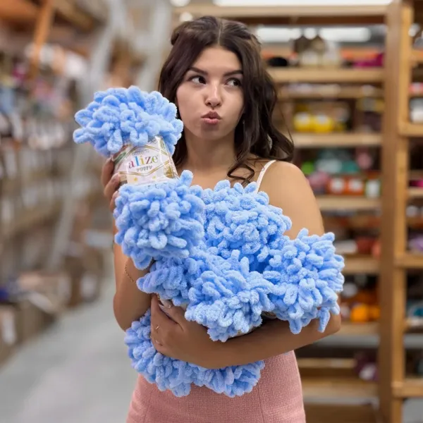 Упаковка Alize Puffy, Роза №28, 5шт – купити | Candy Yarn