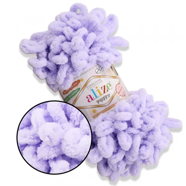Alize Puffy, Нежная сирень №146 – купить | Candy Yarn