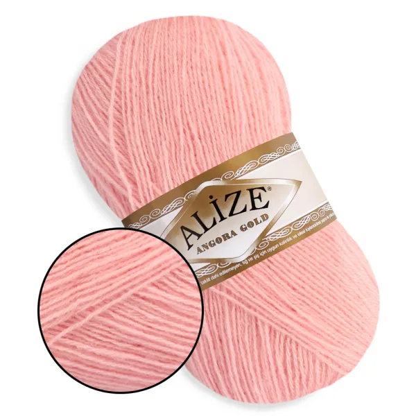 Alize Angora Gold, Светло-розовый №363 – купить | Candy Yarn