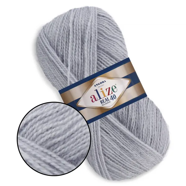 Alize Angora Real 40, Талая вода №52 – купить | Candy Yarn