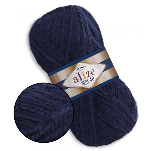 Alize Angora Real 40, Темно-синій №58 – купити | Candy Yarn