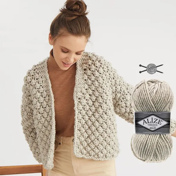 Alize Super Lana Maxi, Терракот №36 – купить | Candy Yarn