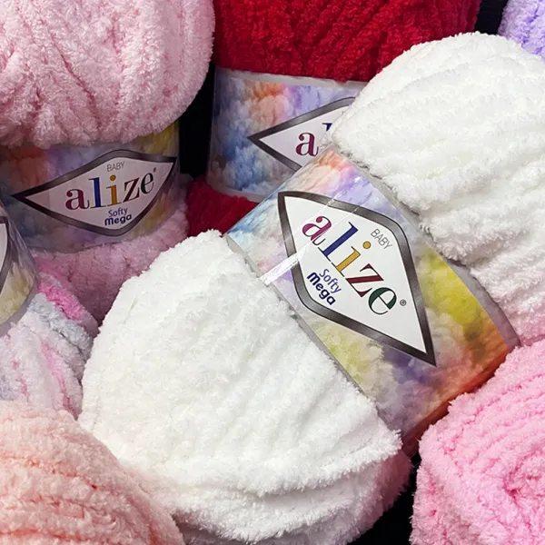 Alize Softy Mega, Суха троянда №295 – купити | Candy Yarn