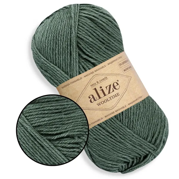 Alize Wooltime, Хаки №274 – купить | Candy Yarn