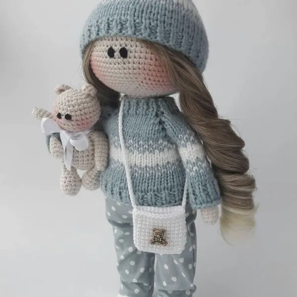 Волосы локоны-трес, светлый каштан (№T1429), 15см*100см – купить | Candy Yarn