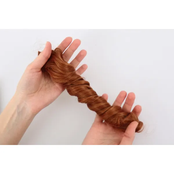 Волосы локоны-трес, рыжий (№М30), 15см*100см – купить | Candy Yarn