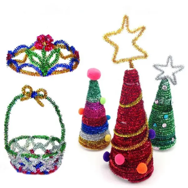 Синельний дріт, 30 см, блискучий блакитний №40 – купити | Candy Yarn