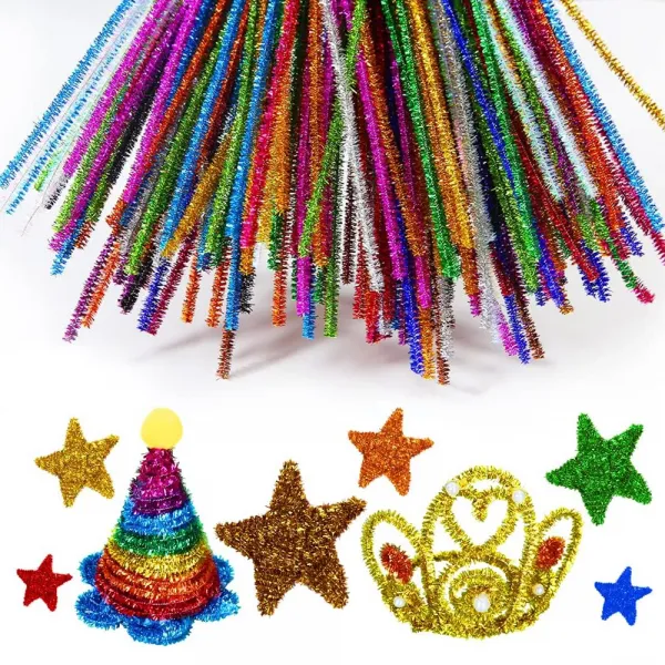 Синельний дріт, 30 см, блискучий блакитний №40 – купити | Candy Yarn