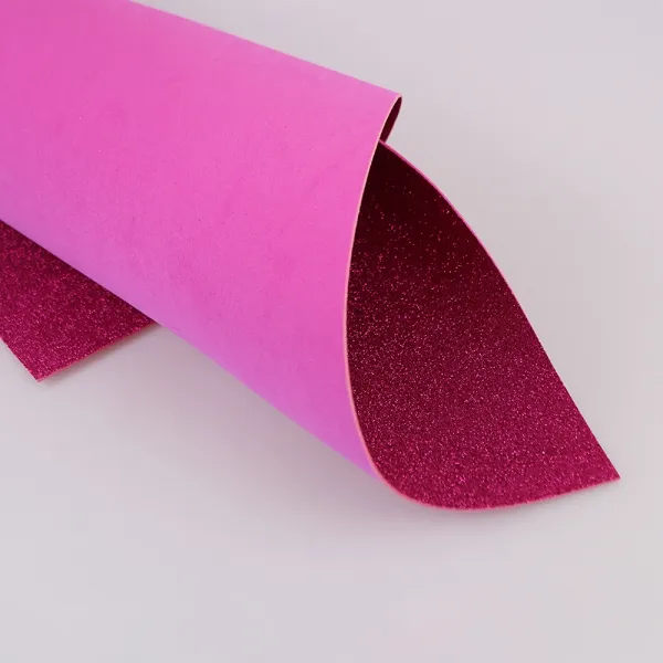 Фоаміран не клейовий з глітером, малиновий, 60*40, 2мм, Китай – купити | Candy Yarn