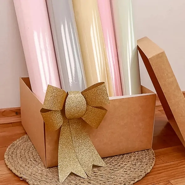 Пакувальний папір, біла прозора, матова з кругами, 57*57 – купити | Candy Yarn