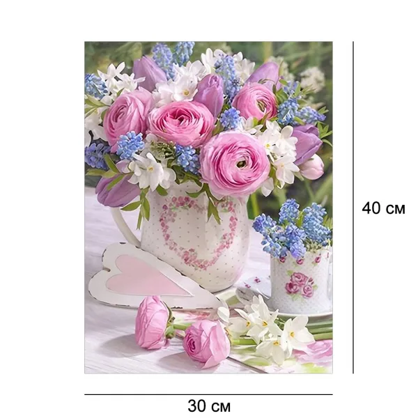 Алмазна мозайка без підрамника 30*40 