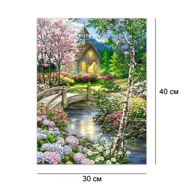 Алмазна мозайка без підрамника 30*40 