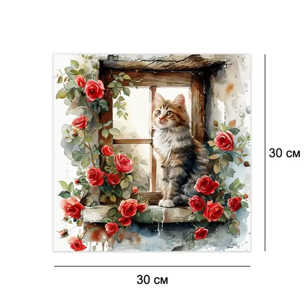 Алмазна мозаїка без підрамника 30*30 