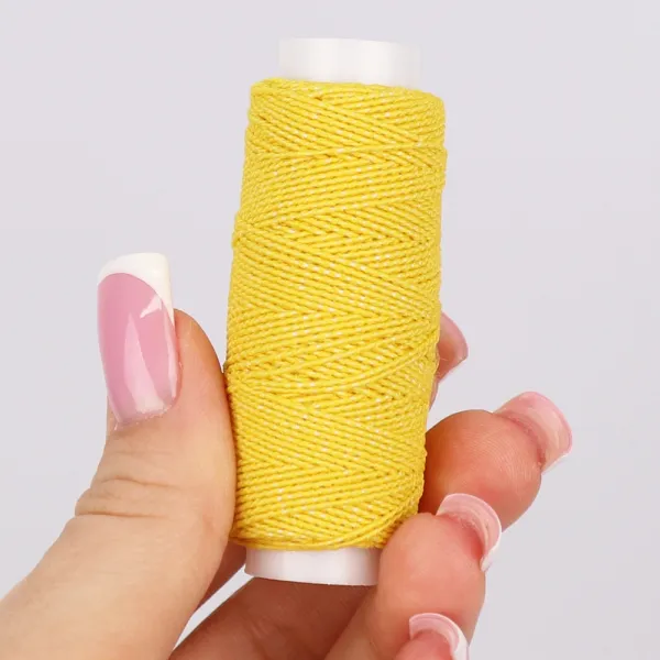 Нитка-резинка 0.6 мм, 20 м, желтая – купить | Candy Yarn