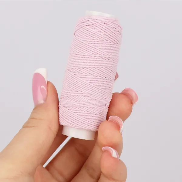 Нитка-резинка 0.6 мм, 20 м, розовая – купить | Candy Yarn