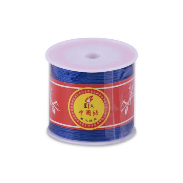 Нефритовая нить, синяя, 0.8мм, 95м – купить | Candy Yarn