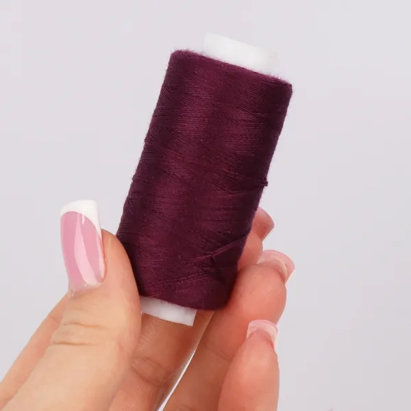 Нитка полиэстер №40/2, фиолетовая №7653 – купить | Candy Yarn