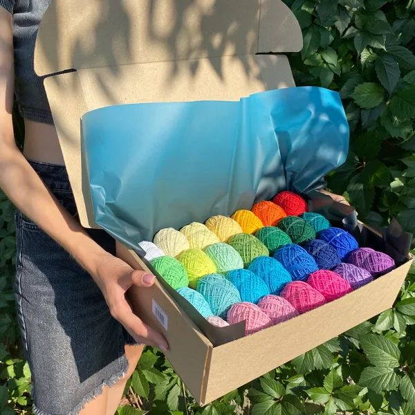 Великий набір для в'язання іграшок, 60 кольорів – купити | Candy Yarn