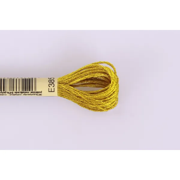 Нитка Мулине DMC Metallic, 317 №E3852 Золото – купить | Candy Yarn