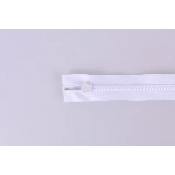 Тракторная молния 100см, белая, Тип 5, 2 бегунка – купить | Candy Yarn