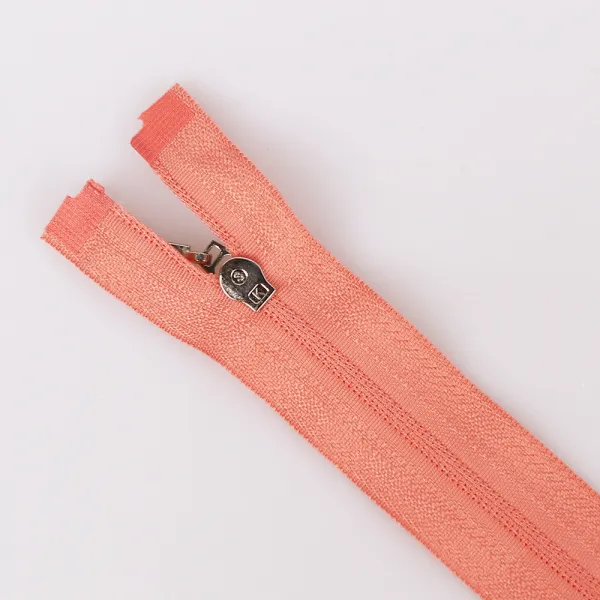 Спіральна блискавка 60см, персикова, Тип 3, 1 бігунок – купити | Candy Yarn