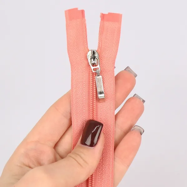 Спіральна блискавка 60см, персикова, Тип 3, 1 бігунок – купити | Candy Yarn