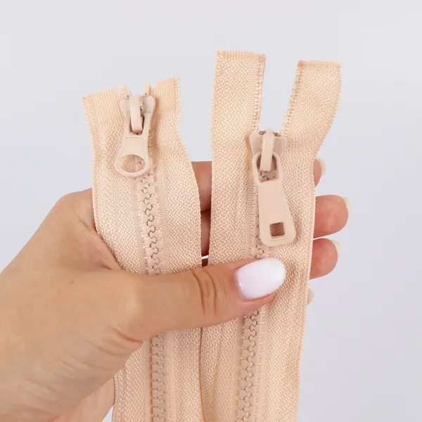Тракторна блискавка 100см, пудра, Тип 5, 2 бігунка 32-11 – купити | Candy Yarn