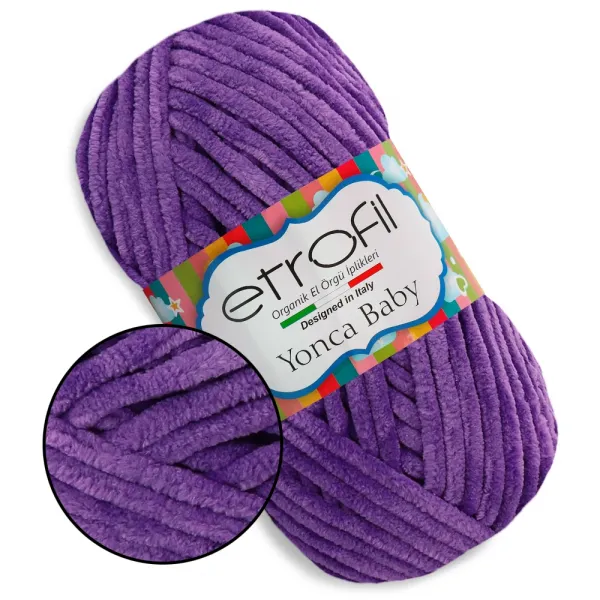 Etrofil Yonca Baby, Фиолетовый №70610 – купить | Candy Yarn
