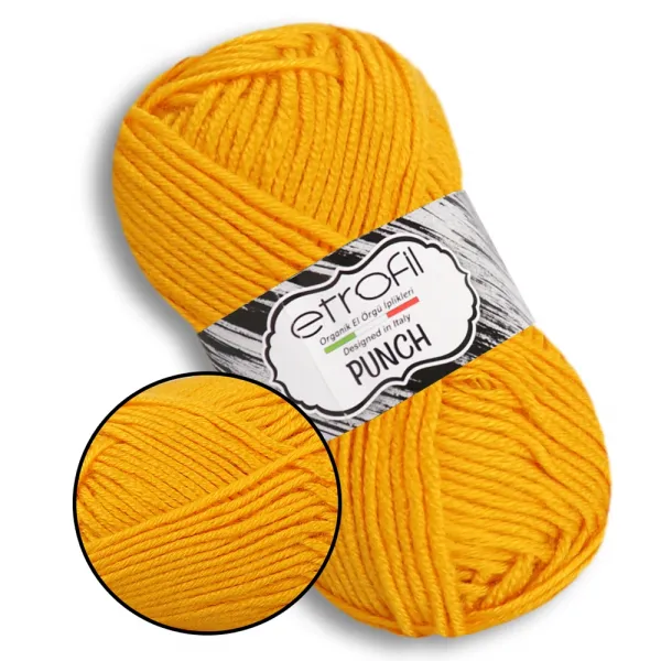 Etrofil Punch, Темно-жовтий №72107 – купити | Candy Yarn