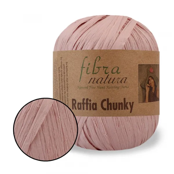 FibraNatura Raffia Chunky, Пудра №114-04, пряжа рафія для сумок – купити | Candy Yarn
