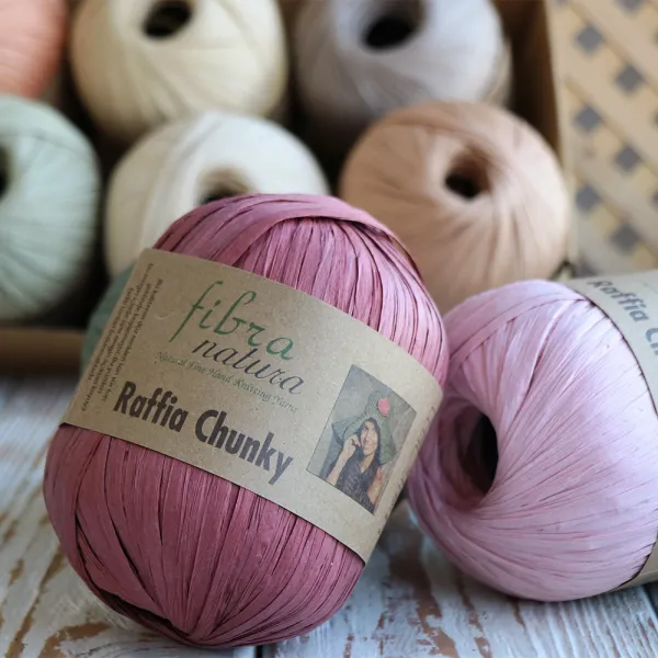 FibraNatura Raffia Chunky, Соломка №114-16, пряжа рафия для сумок – купить | Candy Yarn