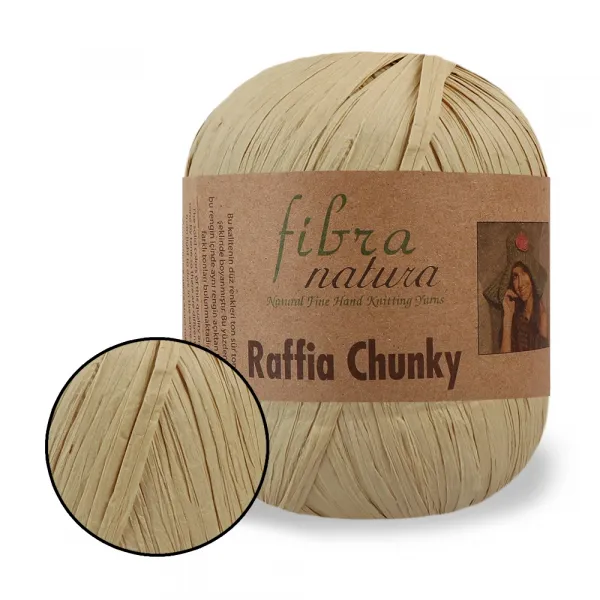 FibraNatura Raffia Chunky, Темная соломка №114-17, пряжа для сумок – купить | Candy Yarn