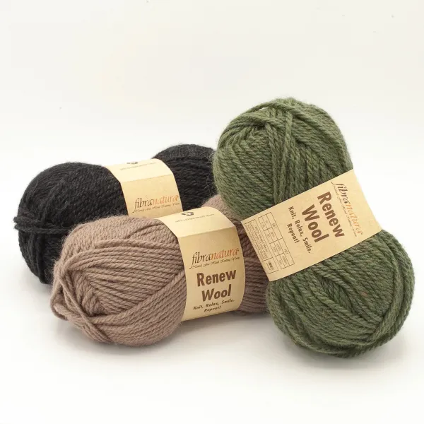FibraNatura Renew Wool, Голубой меланж №109 – купить | Candy Yarn