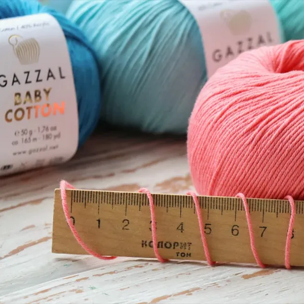 Gazzal Baby Cotton, Лазурный №3451 – купить | Candy Yarn