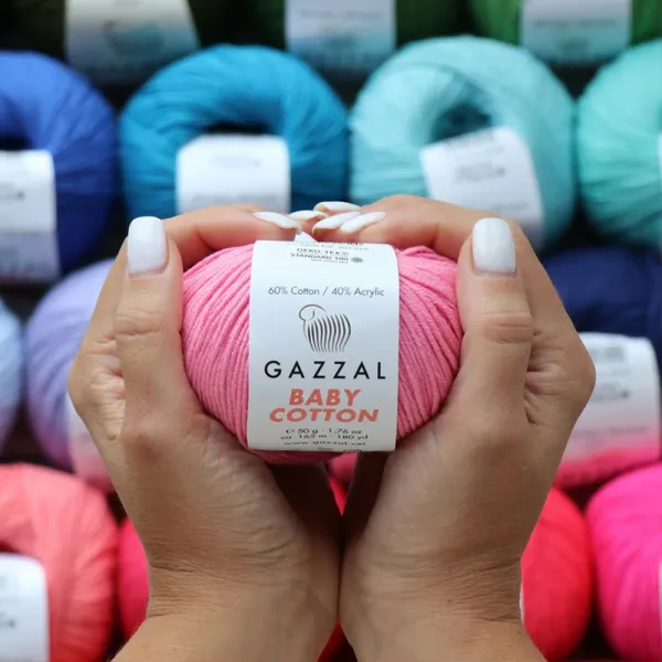 Gazzal Cotton Baby, Оливка №3457 – купити | Candy Yarn