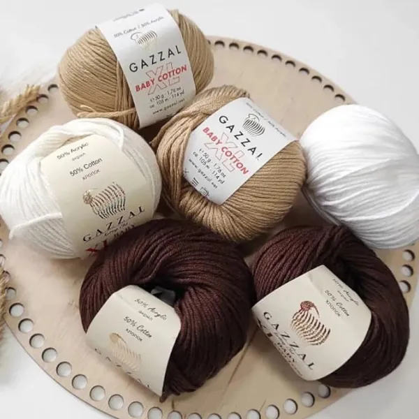 Gazzal Cotton Baby XL, Чорний №3433 – купити | Candy Yarn