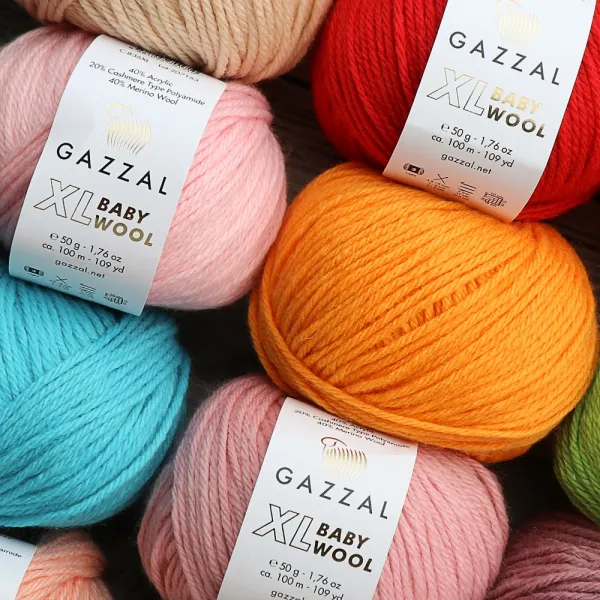 Gazzal Baby Wool XL, Червоний №811 – купити | Candy Yarn